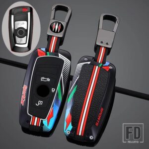 BMW 合金キーケースカバーキーバッグ F20 F30 G20 F31 F34 F10 G30 F11 X3 F25 X4 I3 M3 M4 1 3 5シリーズアクセサリースタイリング - 3 Btns Grey Black