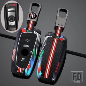 BMW 合金キーケースカバーキーバッグ F20 F30 G20 F31 F34 F10 G30 F11 X3 F25 X4 I3 M3 M4 1 3 5シリーズアクセサリースタイリング - 4 Btns Grey Black