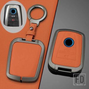 BMW 合金キーカバーケースプロテクターシェルホルダー FOB セット I3 I8 シリーズキーレスリモートキーホルダー ACCESSROIES - YHK Horn 1 PC