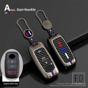 トヨタ ダイハツ 合金 + シリコーンキーカバー ロッキー用 RAIZE ヤリスキーホルダーリモコンケースカーアクセサリー - 4 Buttons