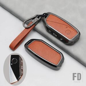 BMW 合金キーケースカバーシェル FOB I7 X7 G07 LCI IX I20 X1 U11 7シリーズ G70 G09 XM U06 G81 M3 2023 プロテクターキーレス - Brown 1 PC