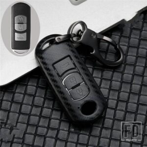 マツダ キーケースカバーキーバッグ 2 3 5 6 GH GJ CX3 CX5 CX9 CX-5 CX 2020 アクセサリーホルダーシェルセットスタイリング - 3 Buttons Set