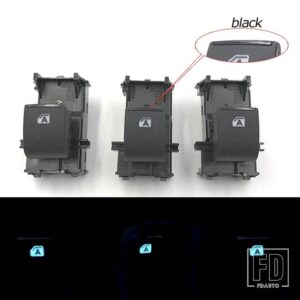 トヨタ LED 点灯パワーウィンドウスイッチ RAV4 RAV 4 カローラレビンワイルドランダー 2019 2020 バックライト左ハンドル用アップグレード - small -with-a-black