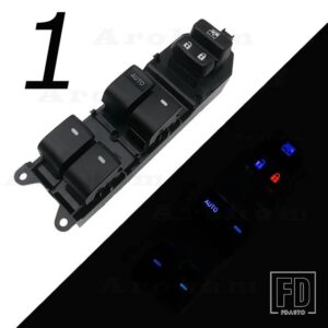 トヨタ バックライト LED ウィンドウスイッチピリオンシート RAV4 カムリカローラオーリスヤリスクルーザー 84820-06130 84820-02190 左駆動 - 6 Navy blue