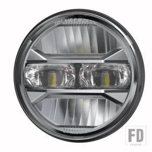 ホンダ 5.75インチLED ヘッドライト E マーク DOT 承認 5 3/4インチ ヘッドランプ ヤマハハーレーダイナスポーツスターソフテイル FXSTFXSTBFX - sliver
