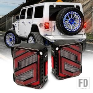 ジープ 新デザインカーライト LED テールライトラングラー JK リバースライトデイタイムランニングライトブレーキリバースウィンカーランプ