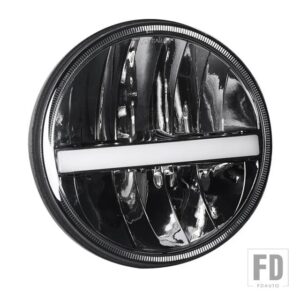 ランドローバー 日産 パトロール Y60 ハマー H1 H2 LADA 4X4 LED 7インチ LED ヘッドライトディフェンダー 7インチ LED ヘッドランプ - 1pcs