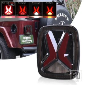 ジープ 汎用 30 ワットテールライトブレーキリバースライトスモークレンズウィンカーライトラングラー CJ TJ YJ 1998-2006 テールランプ用