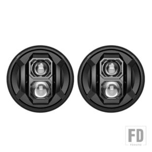 ジープ スズキ オートバイ ハロー 7インチ LED ヘッドライト H4 7インチヘッドランプ TJ JK ハマー LADA NIVA サムライ 4X4 ハーレーヤマハヘッ - 2pcs 01