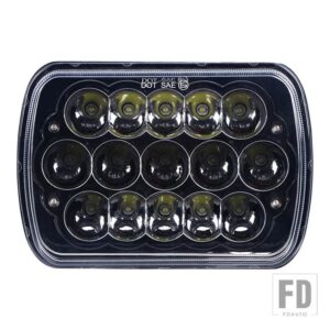 シボレー ジープ 90 ワット 5X7 7X6インチ長方形シールドビーム LED ヘッドライト H4 9003 プラグ 6054 H5054 ラングラー YJ XJ S10 ブレザー自 - 2pcs 45W