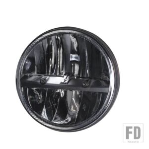 ホンダ 7インチ LED 自動ヘッドライトヤマハハーレーロードキング 7インチオートバイ ヘッドランプ H4 高低ビーム CB 400 500 1300 - 1pcs Black 50W