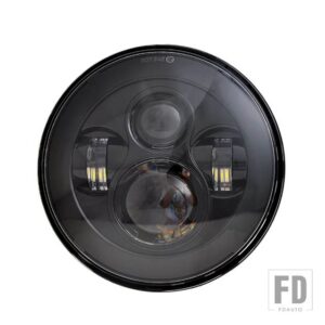 VW スズキ 7インチ LED 灯台ヘッドライト HI/LOW ヘッドランプNEW POLO 2023 自動灯台 LADA 4X4 ラングラー JK サムライ用 - 1pcs black2