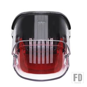 オートバイ テールライト LED リアランプテールライトブレーキストップウィンカーハーレーダビッドソンスポーツスターソフテイルダイナレイダウ - clear