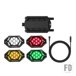 ジープ RGB LED ロックライトトレイルリグライトアプリ制御音楽ネオン車アンダーグローシャーシランプオフロードトラックボート SUV 4X4 ATV - 4pcs2