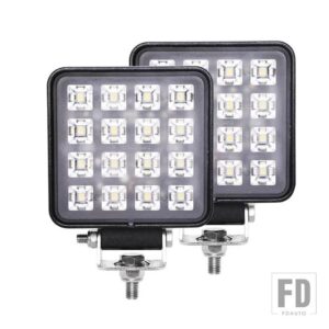 ジープ 12V 24V 高輝度 LED ライトオフロード 4 4 ヘッドライトトラックハマー夜間ランニング用ライト SUV 車オートバイ 作業灯 - 2pcs