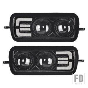 シボレー VAZ 2114 バン LED DRL ドライビングライトホワイトエンジェルアイズフォグランプターニングライト LADA 2110 -2117 用 KAMIZ NIVA - 1