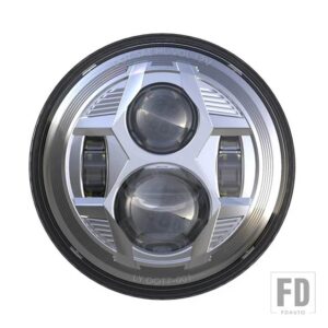 ジープ 日産 1ペア 7インチ LED ヘッドライト パトロール Y60 ハマー H1 H2 LADA 4X4 7インチヘッドランプ DRL ウィンカーライトラングラー TJ - Chrome