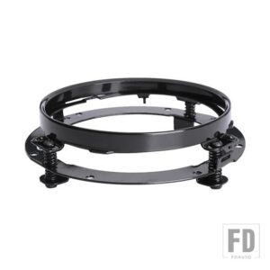 ジープ ランドローバー 7インチ LED ヘッドライト取付ブラケットラウンドリング車ディフェンダーラングラー JK ハーレーオートバイ 7インチブラ - 1pcs black