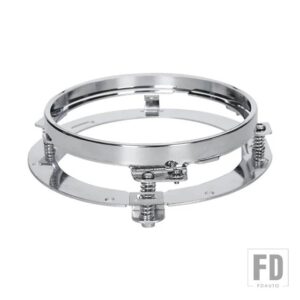 ジープ ランドローバー 7インチ LED ヘッドライト取付ブラケットラウンドリング車ディフェンダーラングラー JK ハーレーオートバイ 7インチブラ - 1pcs Sliver