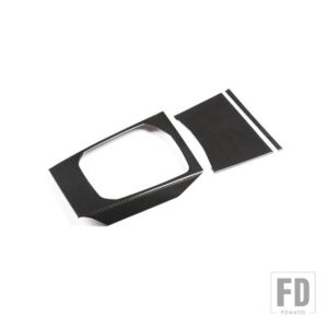BMW ABS カーボン 3/4シリーズ G20 G28 G22 2020-2023 カーセンターコンソールギアシフトパネルフレームカバートリムカーアクセサリー - Style A carbon fiber