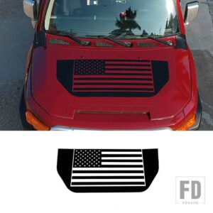 トヨタ FJ クルーザー 2007-2021 裏側窓ガラスリアサイドウィンドウプルフラワーフィルムステッカーカーアクセサリー - Style F