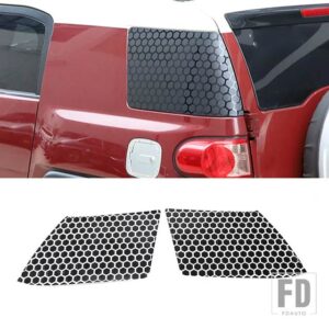 トヨタ FJ クルーザー 2007-2021 裏側窓ガラスリアサイドウィンドウプルフラワーフィルムステッカーカーアクセサリー - Style G