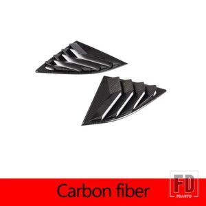 トヨタ 2個 リアウィンドウトライアングル外装 ABS シャッターディフレクター装飾 ACCESSRORIES GR スープラ A90 2019-22 - Carbon Fiber