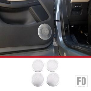 レンジローバー ランドローバー EVOQUE 2019 2020 合金クロームドアスピーカーツイーターサウンドカバートリムリングカーアクセサリー - Style B