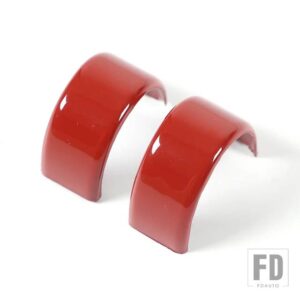 BMW ABS ブラック/レッド 5シリーズ G60 2024 2025 ステアリングホイール方向リングカバー自動 - Red