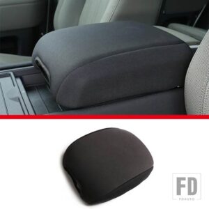 ランドローバー 黒綿ディフェンダー 110 2020-24 カーシートアームレストセンターコンソールボックスカバーカーアクセサリー - Style A Black