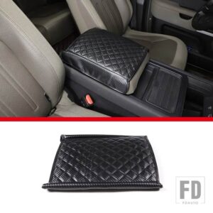 ランドローバー 黒綿ディフェンダー 110 2020-24 カーシートアームレストセンターコンソールボックスカバーカーアクセサリー - Style C carbon fibre