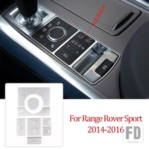 ランドローバー レンジローバースポーツ 2014-2022 合金モールドモードボタンステッカー装飾アクセサリー - Style A Silver