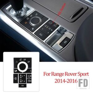 ランドローバー レンジローバースポーツ 2014-2022 合金モールドモードボタンステッカー装飾アクセサリー - Style A Black