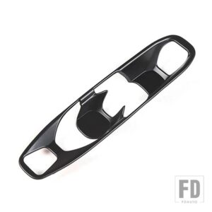 シボレー ABS カーボン/マットブラックカバーコルベット C8 2020-2024 カーコンソールギアシフトボタンステッカーアクセサリー - Matte Black