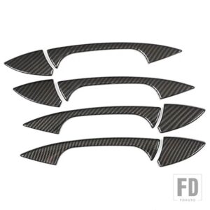 メルセデスベンツ GLK GL ML Cクラス W204 X204 X166 ABS クロームドアボウルカバートリムカーアクセサリー - Carbon fibre3
