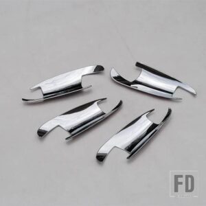 メルセデスベンツ GLK GL ML Cクラス W204 X204 X166 ABS クロームドアボウルカバートリムカーアクセサリー - Bright Silver