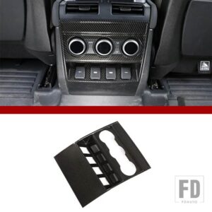 ランドローバー ディフェンダー 110 130 2020-2024 ABS カーボンアームレストボックスエアアウトレットリアアンチキックカバーインテリアアクセ - Carbon Fiber3