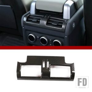 ランドローバー ディフェンダー 110 130 2020-2024 ABS カーボンアームレストボックスエアアウトレットリアアンチキックカバーインテリアアクセ - Carbon Fiber