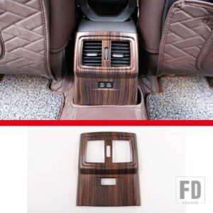 BMW X1 F48 X2 F47 2016-21 ABS カーボン後列エアコンエアアウトレットフレーム装飾ステッカーカーアクセサリー - C-Pine wood grain