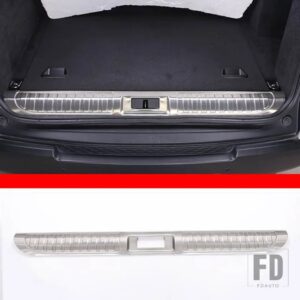 ランドローバー レンジローバースポーツ 2014-2021 ステンレスリアトランクバンパースカッフシルプロテクタープレートアクセサリー - Style B Silver