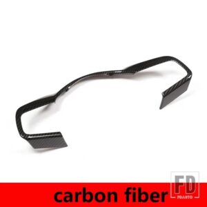 ジャガー ABS カーボン/マットブラック/ F-TYPE 2013-2023 ステアリングホイールフレームカバートリムステッカーカーアクセサリー - Carbon Fiber