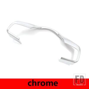 ジャガー ABS カーボン/マットブラック/ F-TYPE 2013-2023 ステアリングホイールフレームカバートリムステッカーカーアクセサリー - Chrome