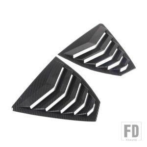 スバル WRX S4 STI VB 2022-2023 ABS カーボンリアウィンドウトライアングル外装シャッターディフレクター装飾 ACCESSRORIES - Carbon Fiber