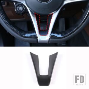 ABS カーボンアルファロメオジュリア STELVIO 2017 2018 2019 ステアリングホイールカバートリムインテリアアクセサリー - Style G 1 PCS