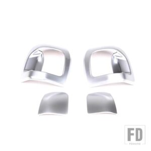 BMW 2シリーズ F22 F23 2014-2019 2 ドアバージョン ABS カーボンフロントシートフリップスイッチカバー装飾アクセサリー - Silver