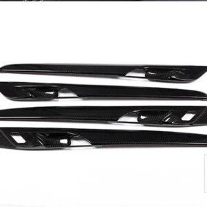 BMW 4個 カーボン X1 F48 2016-2018 ABS プラスチック室内ドア装飾ストリップカバートリム X2 F47 2018 - Carbon Fiber
