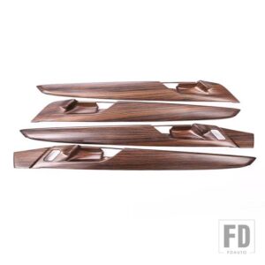 BMW 4個 カーボン X1 F48 2016-2018 ABS プラスチック室内ドア装飾ストリップカバートリム X2 F47 2018 - Pine Wood Grain