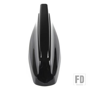 ランドローバー ディフェンダー 90 110 2020-2024 ABS カーボンルーフふかひれアンテナカバートリムステッカーカーアクセサリー - Black