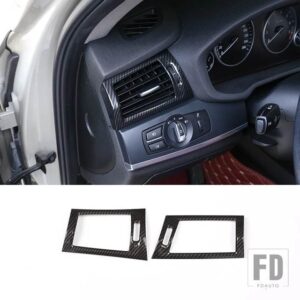 BMW ABS カーボン X3 X4 F25 F26 2011-2017 カーインテリアセンターコントロールパネルステアリングホイールドアトリムステッカーアクセサリー - 6