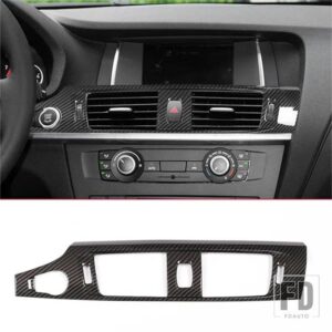 BMW ABS カーボン X3 X4 F25 F26 2011-2017 カーインテリアセンターコントロールパネルステアリングホイールドアトリムステッカーアクセサリー - 10